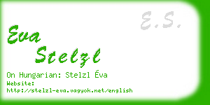 eva stelzl business card